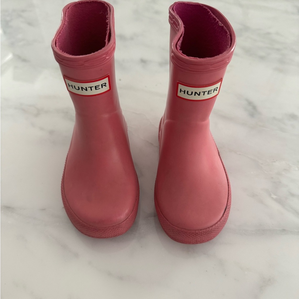 Hunter Kids Bright Pink Rain Boots